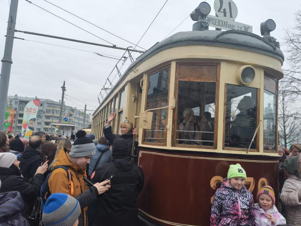 Парад трамваев прошёл в Москве
