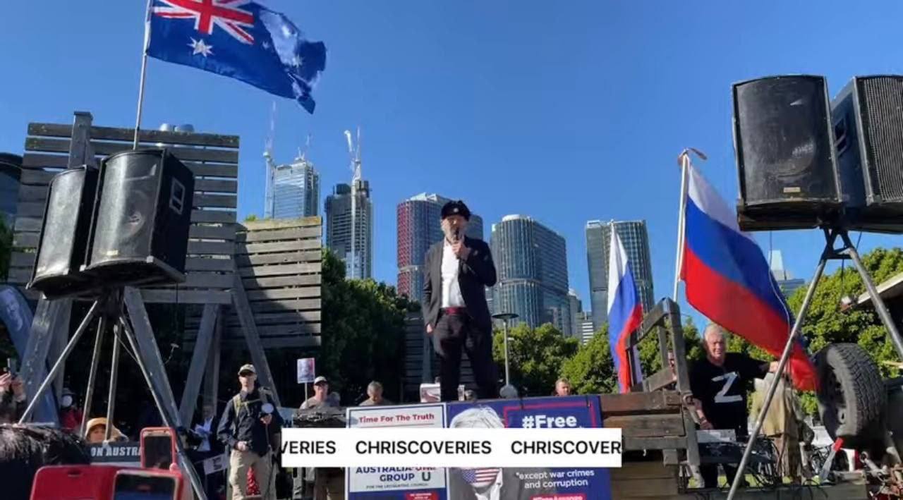 В Сиднее прошел митинг в поддержку России и против НАТО