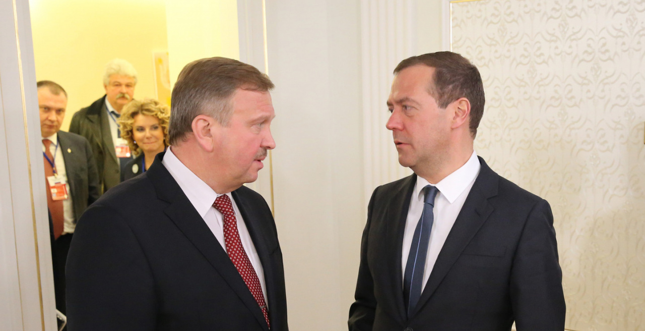 Андрей Кобяков и Дмитрий Медведев обсудили актуальные вопросы сотрудничества Беларуси и России