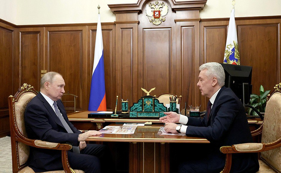 Путин на встрече с Собяниным назвал мощными транспортные проекты в Москве