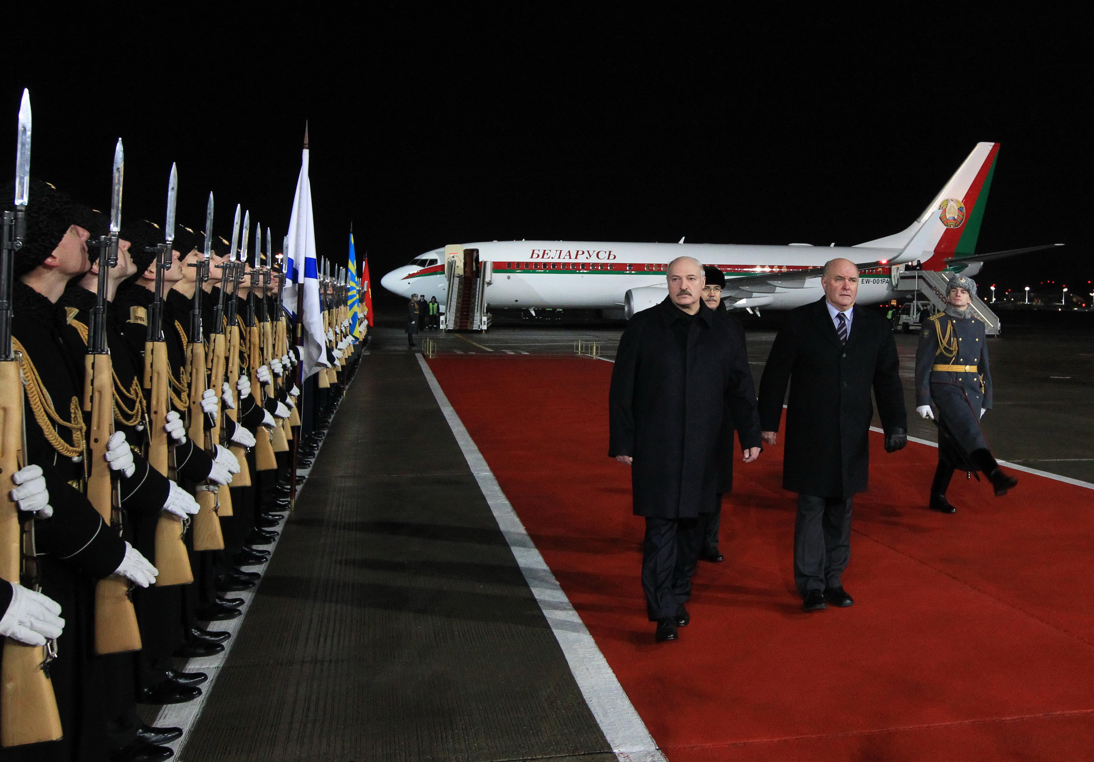 Александр Лукашенко прибыл с визитом в Россию