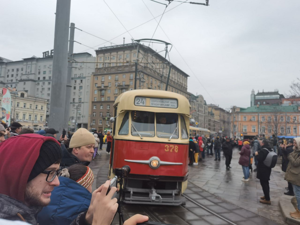 Парад трамваев прошёл в Москве