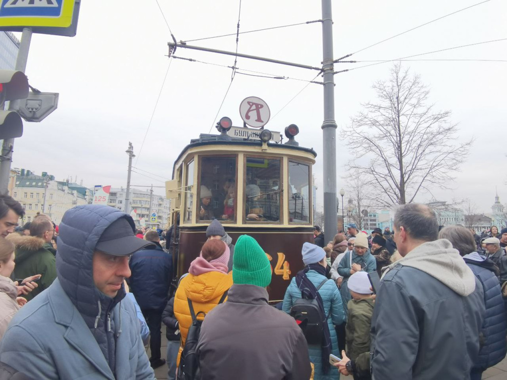 Парад трамваев прошёл в Москве