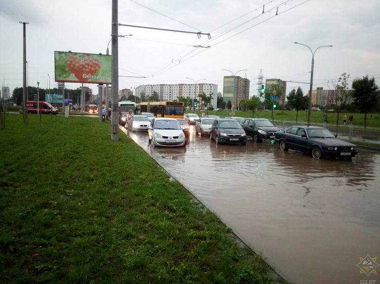 На Минск обрушился ураган